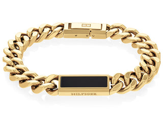 Tommy hilfiger Senza tempo bracciale placcato oro s onyxem 2790539