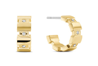 Tommy Hilfiger Beautiful Gold-Plated Rings with Crystals 2780778 