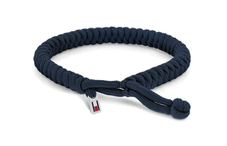 Tommy Hilfiger Bracciale Intrecciato In Nylon Blu Axel 2790592