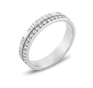 Tommy hilfiger Steel Anello with crystals Mini Crystals 2780910 - Circuit: 52 mm