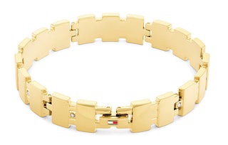 Tommy Hilfiger Affascinante Bracciale Placcato Oro Con Cristalli 2780780