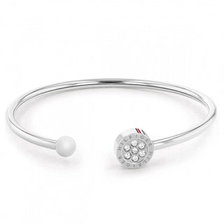 Tommy Hilfiger Bracciale In Acciaio Massiccio Con Cristalli 2780570