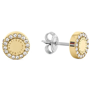 Tommy hilfiger Gold-plated stud Orecchini with crystals 2780908