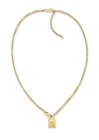 Tommy Hilfiger Collana Da Donna In Acciaio Placcato Oro American Icon 2780941