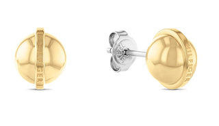Tommy Hilfiger Gold-Plated Stud Earrings Matched with Metallic Orb 2780813 