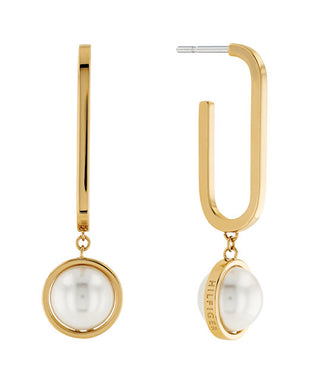 Tommy hilfiger Orecchini eleganti placcati oro con perle 2780768