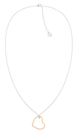 Tommy Hilfiger Collana bicolore elegante con cuore Minimal Hearts 2780759