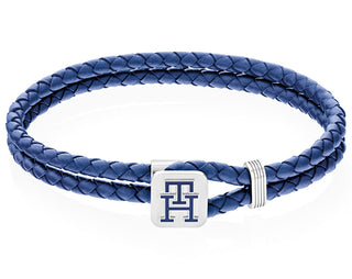 Tommy hilfiger Slušivý kožený náramek Monogram 2790530