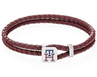 Tommy Hilfiger Bracciale In Pelle Con Monogramma Abbinato 2790533