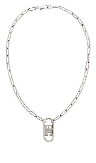 Tommy Hilfiger Elegante Collana In Acciaio Monogram 2780725