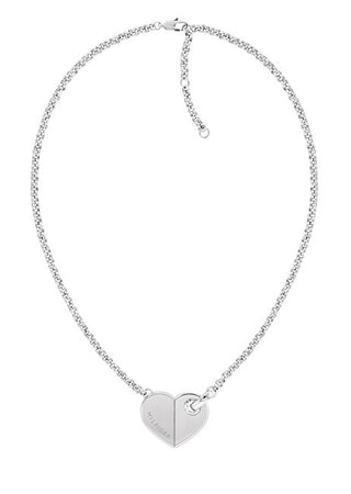 Tommy Hilfiger Collier en acier Bold Hearts Charming 2780926 
