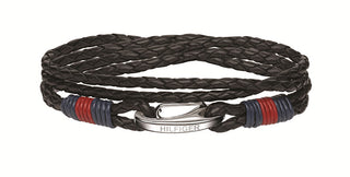 Tommy hilfiger Dark brown leather Bracciale Cool Core 2700534