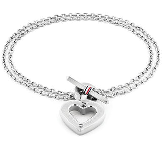 Tommy hilfiger Stunning steel Bracciale with a heart Toggle Heart 2780969