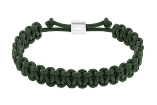 Tommy Hilfiger Braccialetto Paracord Verde Intrecciato 2790495