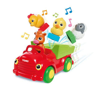 Tomy, Sort N Pop, Farmyard Friends, Auto giocattolo, 12+ mesi