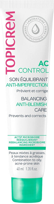 Topicrem Day Cream For Combination And Oily Skin Ac Control (Balancing Anti-Blemish Care) 40 Ml 