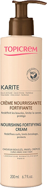 Topicrem Trattamento Senza Risciacquo Per Capelli Ricci E Crespi Karite (Crema Nutriente Fortificante) 200 Ml