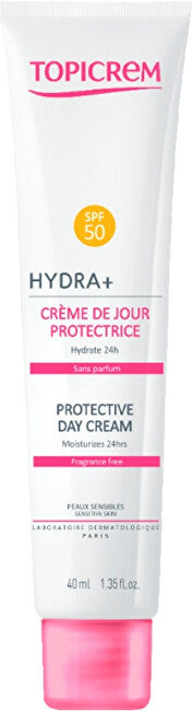 Topicrem Moisturizing Day Cream For Sensitive Skin Spf 50 Hydra+ (Protective Day Cream) 40 Ml 