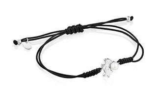 Tous Bracciale Kabbalah Nero Con Orsetto E Perla Nocturne 1002110900
