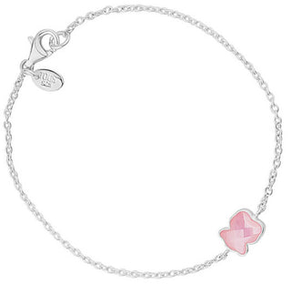 Tous Delicato Bracciale In Argento Con Orsetto Rosa 1000149500
