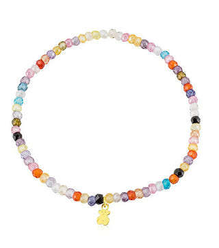 Tous Bracciale Di Perline Con Orsetto Dorato 315381000