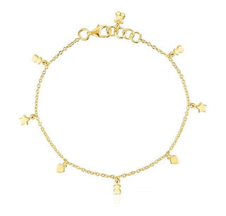 Tous Bellissimo Bracciale Placcato Oro Con Ciondoli Cool Joy 1003190800
