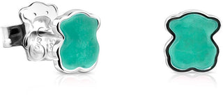 Tous Orecchini In Argento Con Orsetto E Amazzonite Icon Color 815433600