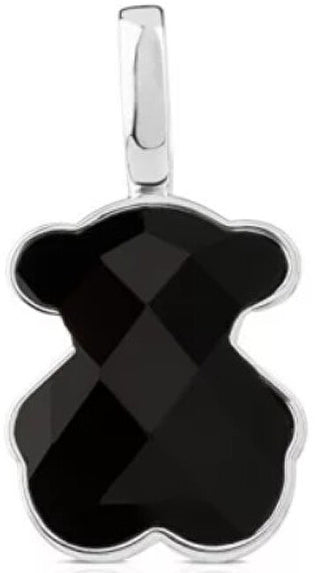 Tous Silver Bear Pendant With Onyx 015434500 