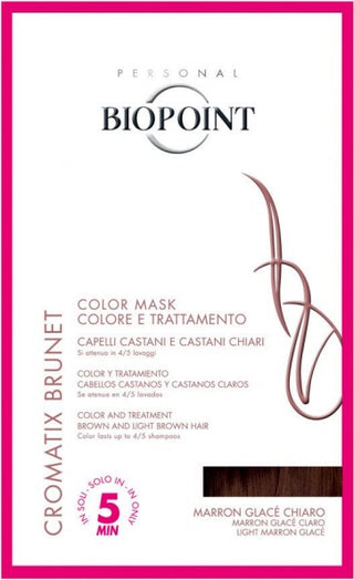 Biopoint Trattamento Colorante Cromatix Maschera Trattamento Colore In 5 Minuti 30 Ml Maron Glace Chiaro