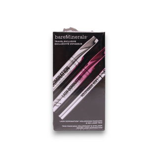 Set esclusivo da viaggio BareMinerals: Lash Domination, Mascara volumizzante, Nero intenso, 8,5 ml + Lash Domination, Mascara volumizzante, Nero, 8,5 ml + Lash Domination, Matita gel eyeliner, Nero, 0,6 ml