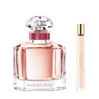 مجموعة السفر Guerlain:الاثنين Guerlain عطر بلوم أوف روز أو دو تواليت للنساء 100 مل + مون Guerlain عطر بلوم أوف روز أو دو تواليت للنساء 10 مل