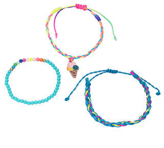 Troli Set Colorato Di Braccialetti Per Bambine Gelato (3 Pezzi)