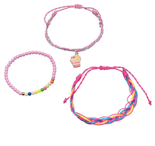 Troli Set Di Braccialetti Per Bambine Pink Cupcake (3 Pezzi)
