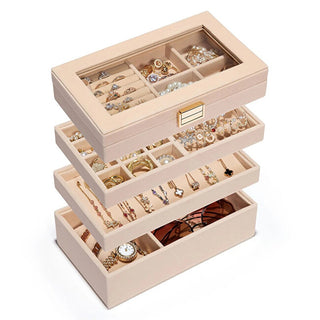 Troli Organizzatore Di Gioielli Beige