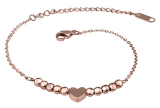 Troli Catena Per Gamba In Bronzo Con Cuore Sw-Wc109