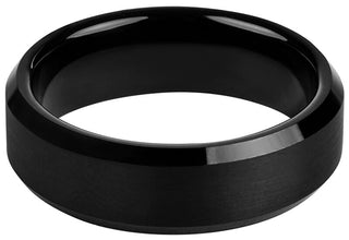 Troli Black Steel Ring - Size: 52 Mm 