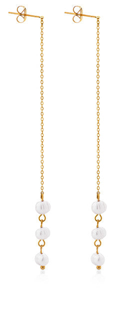 Troli Long gold-plated Orecchini with artificial pearls VAAJDE2023196G