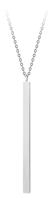 Troli Long steel Collana with a Ciondolo