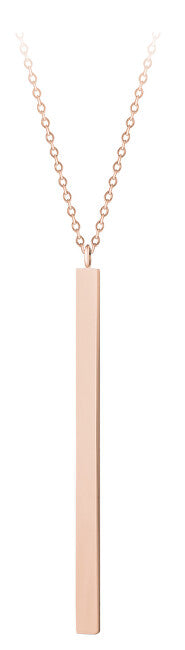 Troli Long pink gilded Collana with Ciondolo