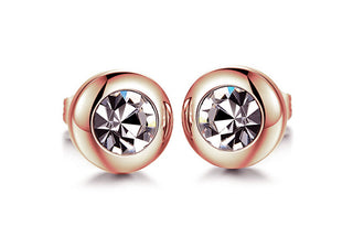 Troli Small bronze Orecchini with clear crystal