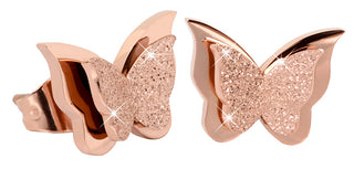 Troli Small butterfly Orecchini Metal Butterfly KES-048-ROSEGOLD