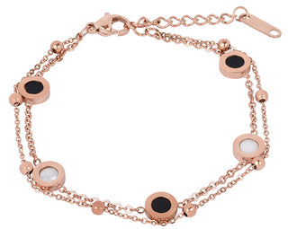 Troli Bracciale Doppio In Acciaio Bronzo