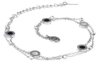 Troli Bracciale Doppio In Acciaio Con Ornamenti