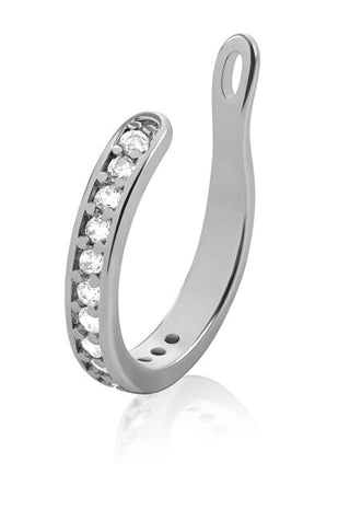 Troli Elegant steel single Orecchino con crystals