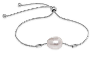 Troli Elegant steel Bracciale with artificial pearl VEDB0540S