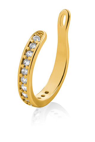 Troli Elegante Single Gold-Plated Earring with Crystals 