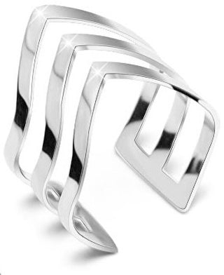 Troli Elegante Anello Triplo In Acciaio 4410
