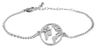 Troli Playful steel Bracciale World map VCBW012S