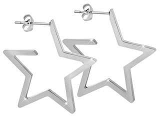 Troli Orecchini In Acciaio A Forma Di Stella