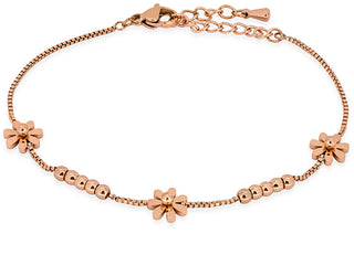 Troli Delicato Bracciale In Bronzo Con Fiori